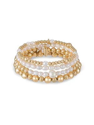 Cowrie Shell 18k Gold Plated Bracelet ::RET
