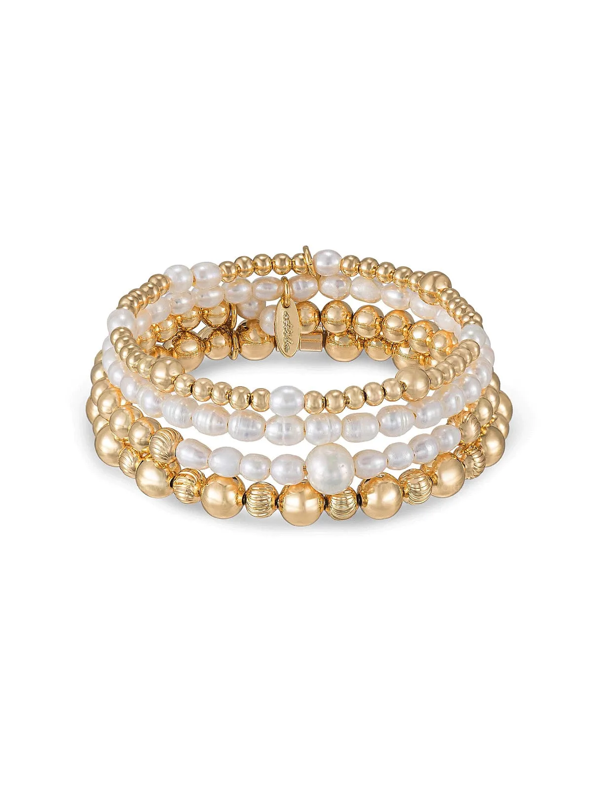 Cowrie Shell 18k Gold Plated Bracelet ::RET