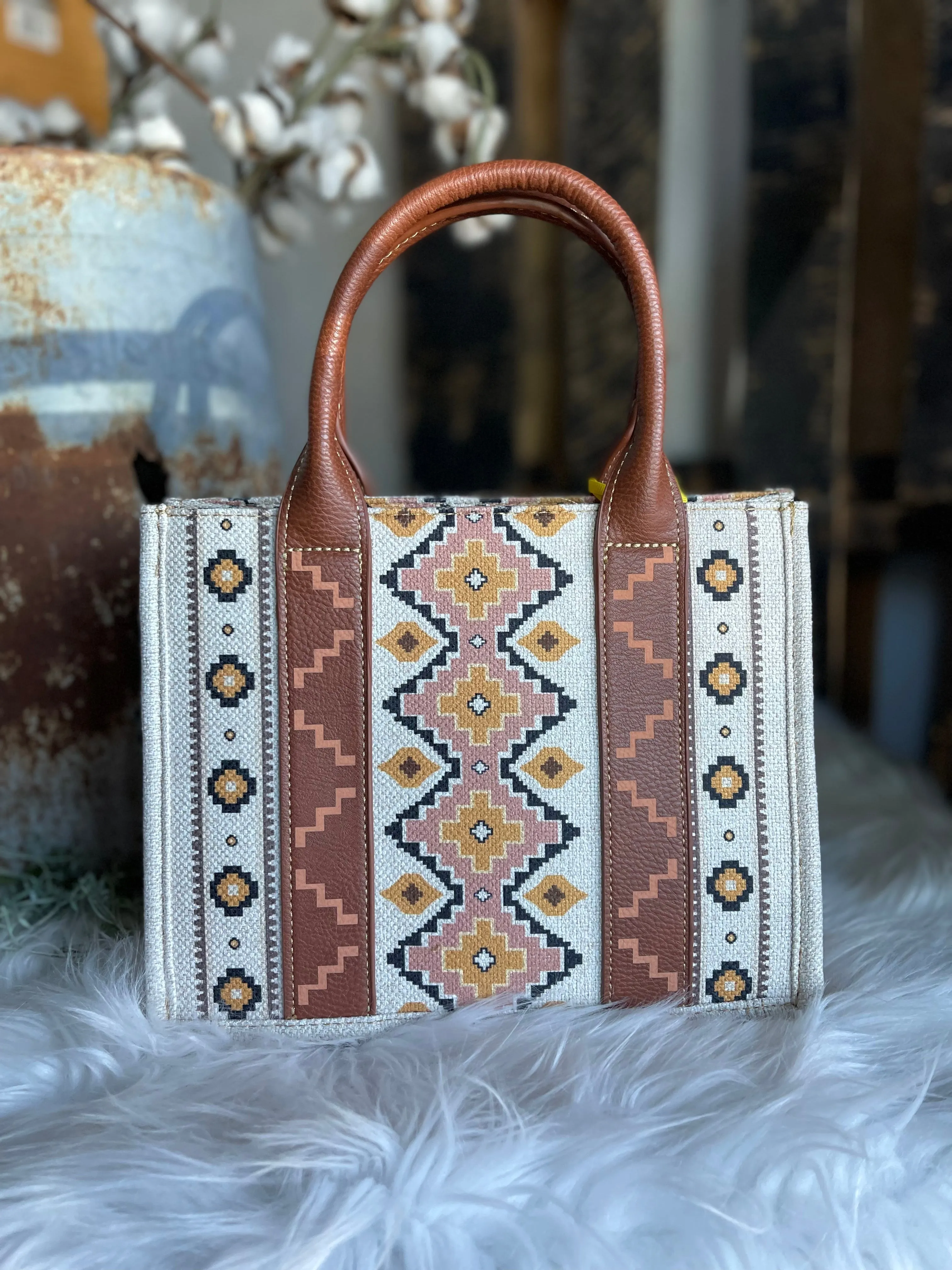 Cream Viral Wrangler Mini Tote