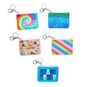 Cupcakes & Cartwheels Coin Pouch with ID Window and Ring Attachment