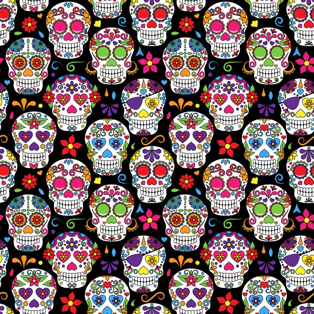 Dead Skulls Adhesive Vinyl Sheet