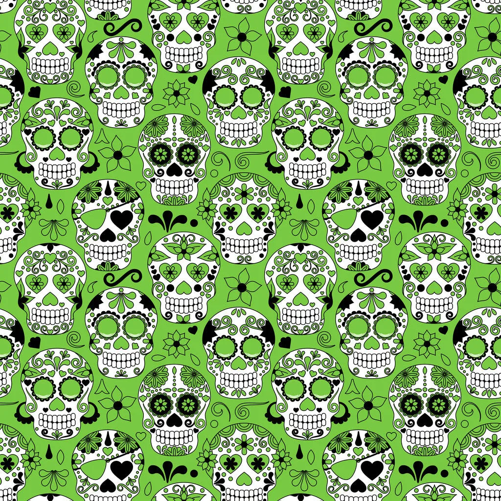 Dead Skulls Adhesive Vinyl Sheet