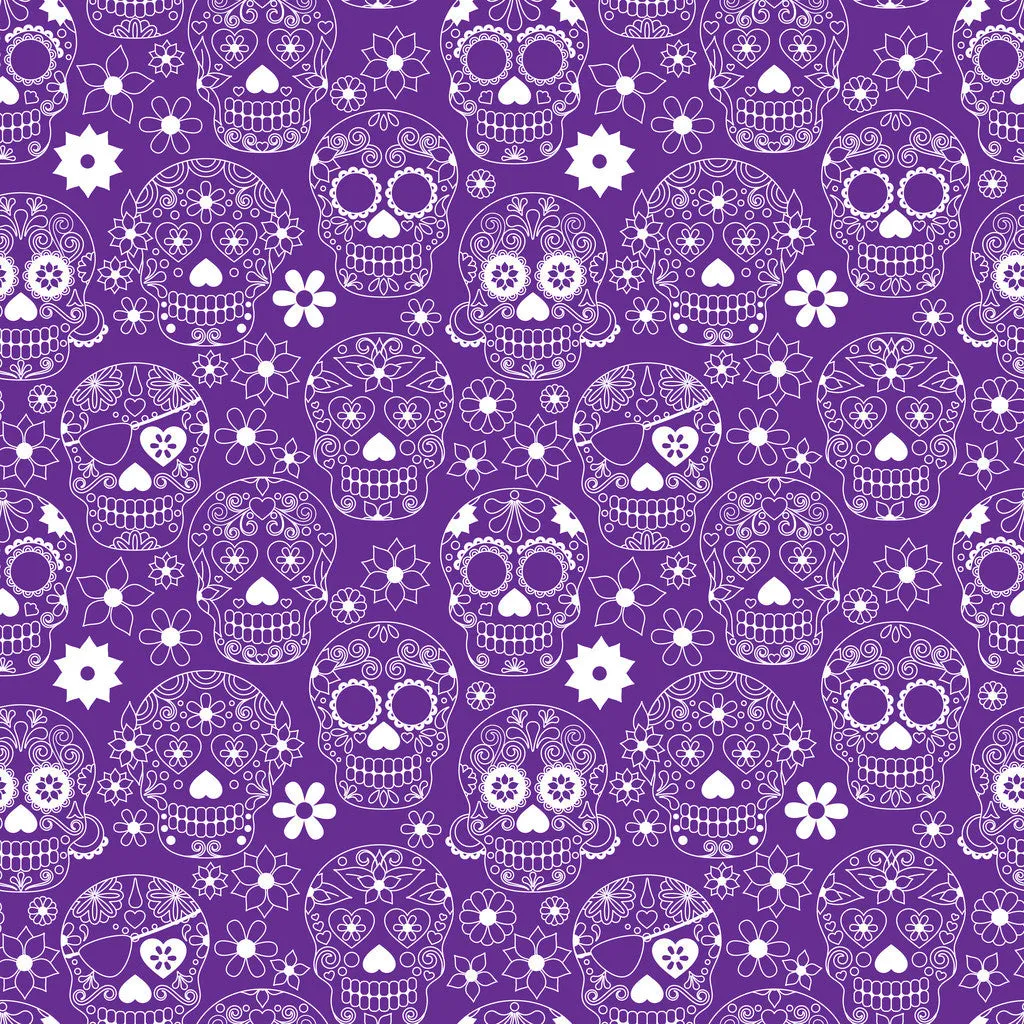 Dead Skulls Adhesive Vinyl Sheet