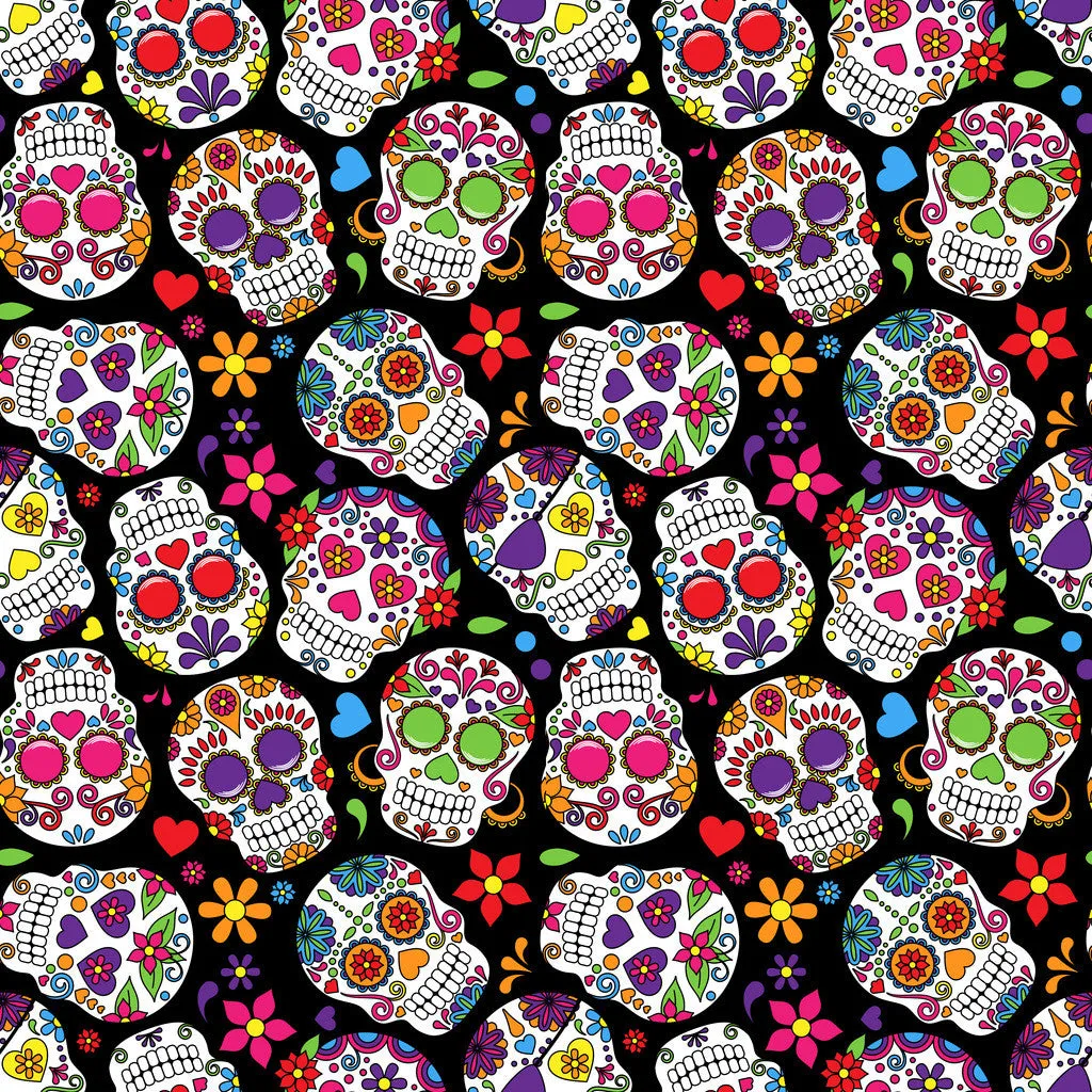 Dead Skulls Adhesive Vinyl Sheet