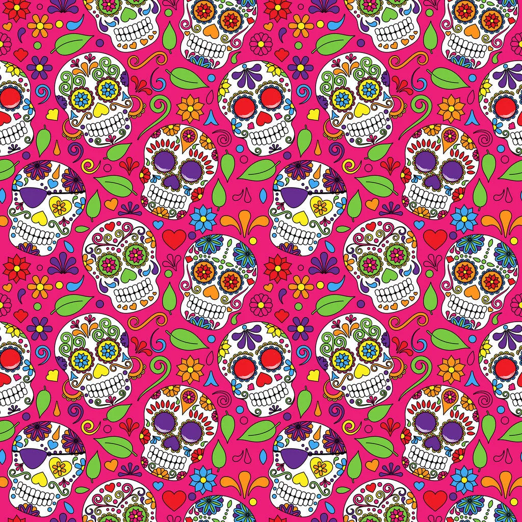 Dead Skulls Adhesive Vinyl Sheet