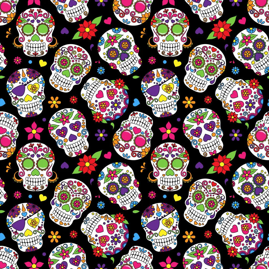 Dead Skulls Adhesive Vinyl Sheet