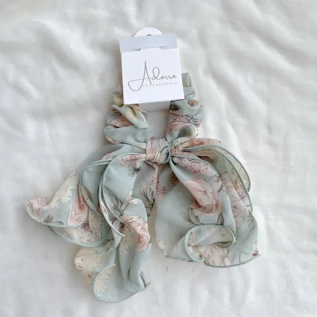 Delia Floral Scrunchie