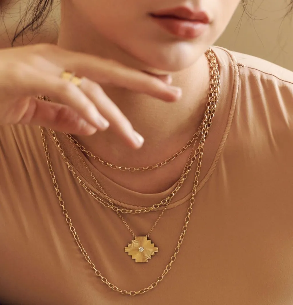 Deluxe Puzzle Necklace, Tsavorite