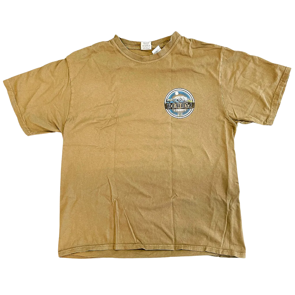 Denali Mountain Alaska Front and Back T-shirt