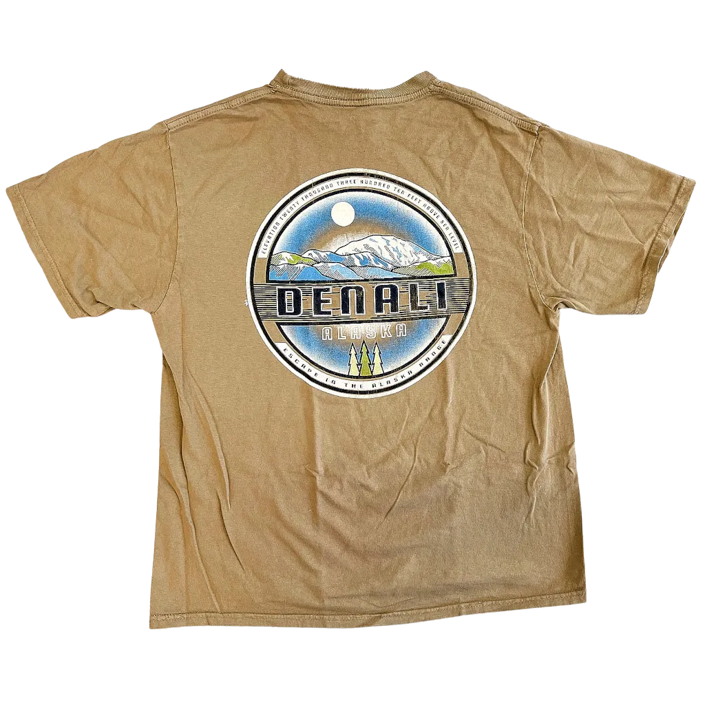 Denali Mountain Alaska Front and Back T-shirt