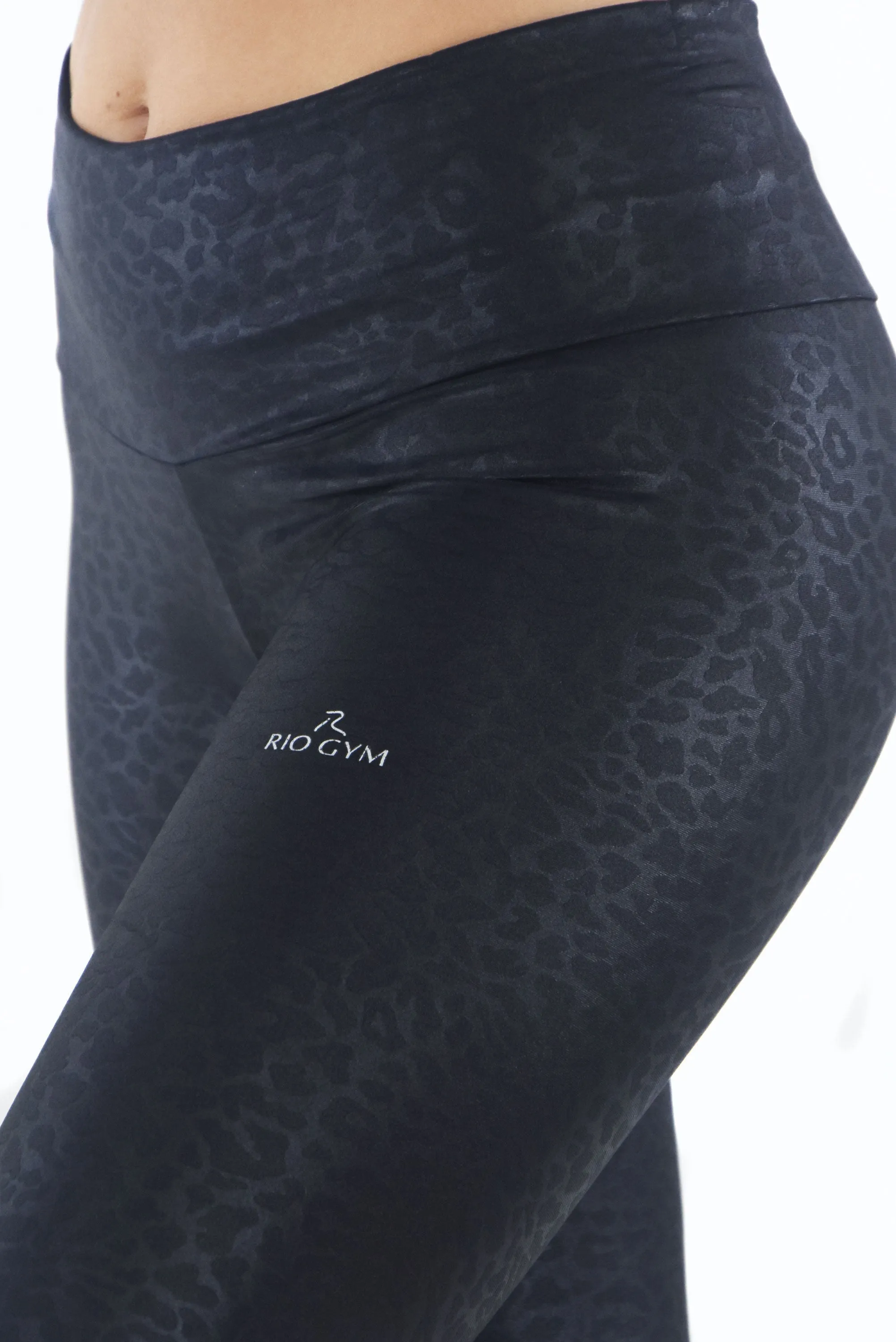 Dentelle Metalic Black Legging