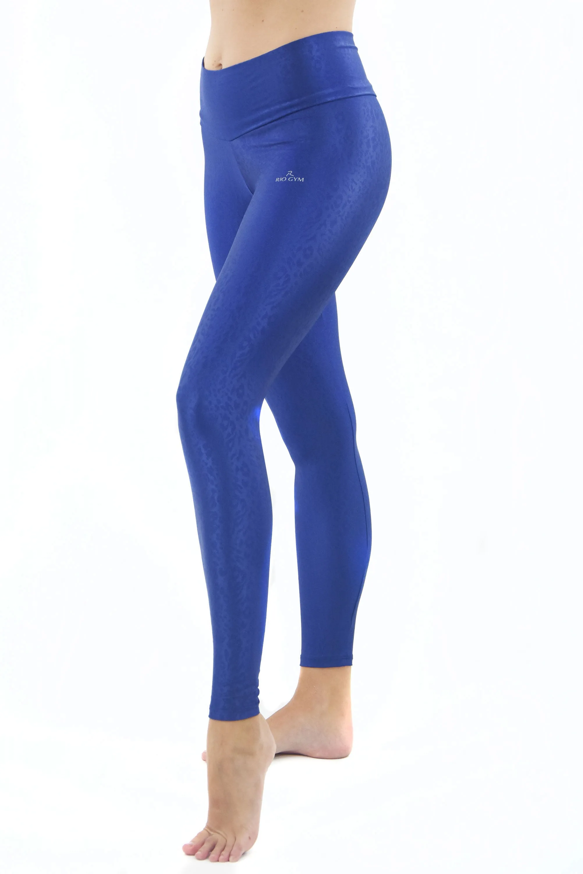 Dentelle Metalic Navy Legging