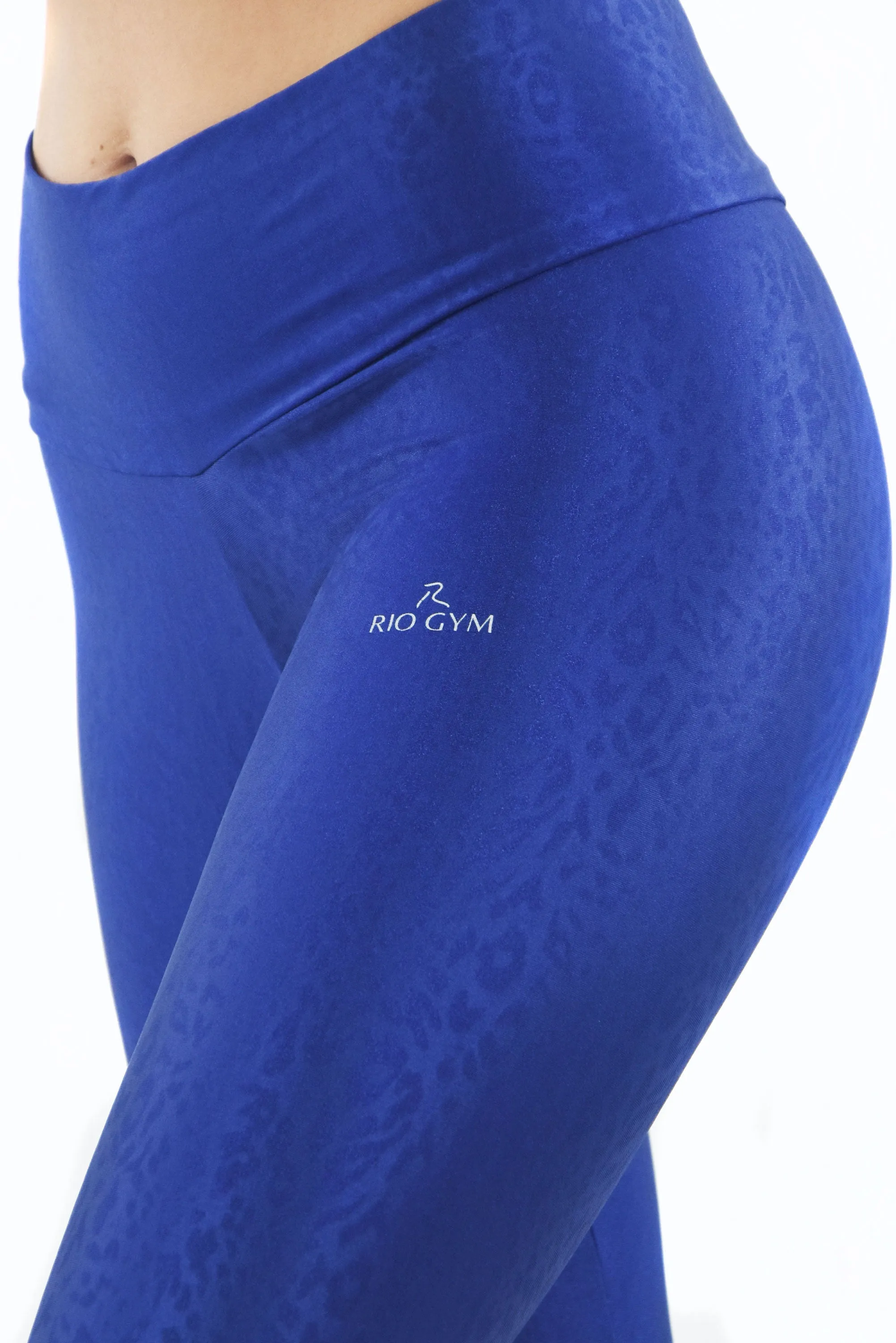 Dentelle Metalic Navy Legging