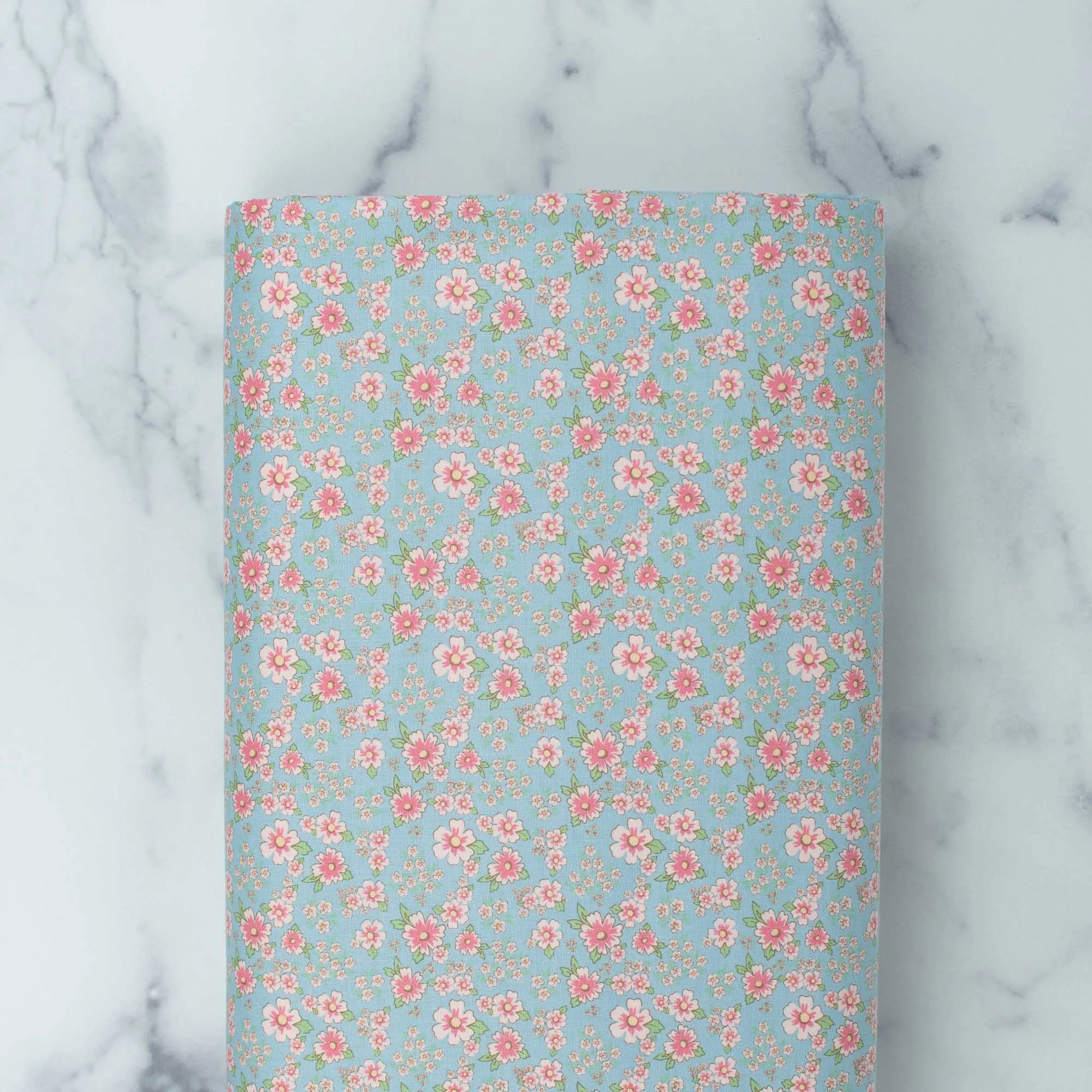 Dots and Posies - Blue Mini Fleurs