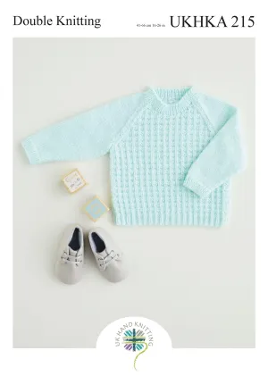 Double Knitting Patterned Woolen Baby Jumper Yarn Crocheting Crafts 41-66 cm
