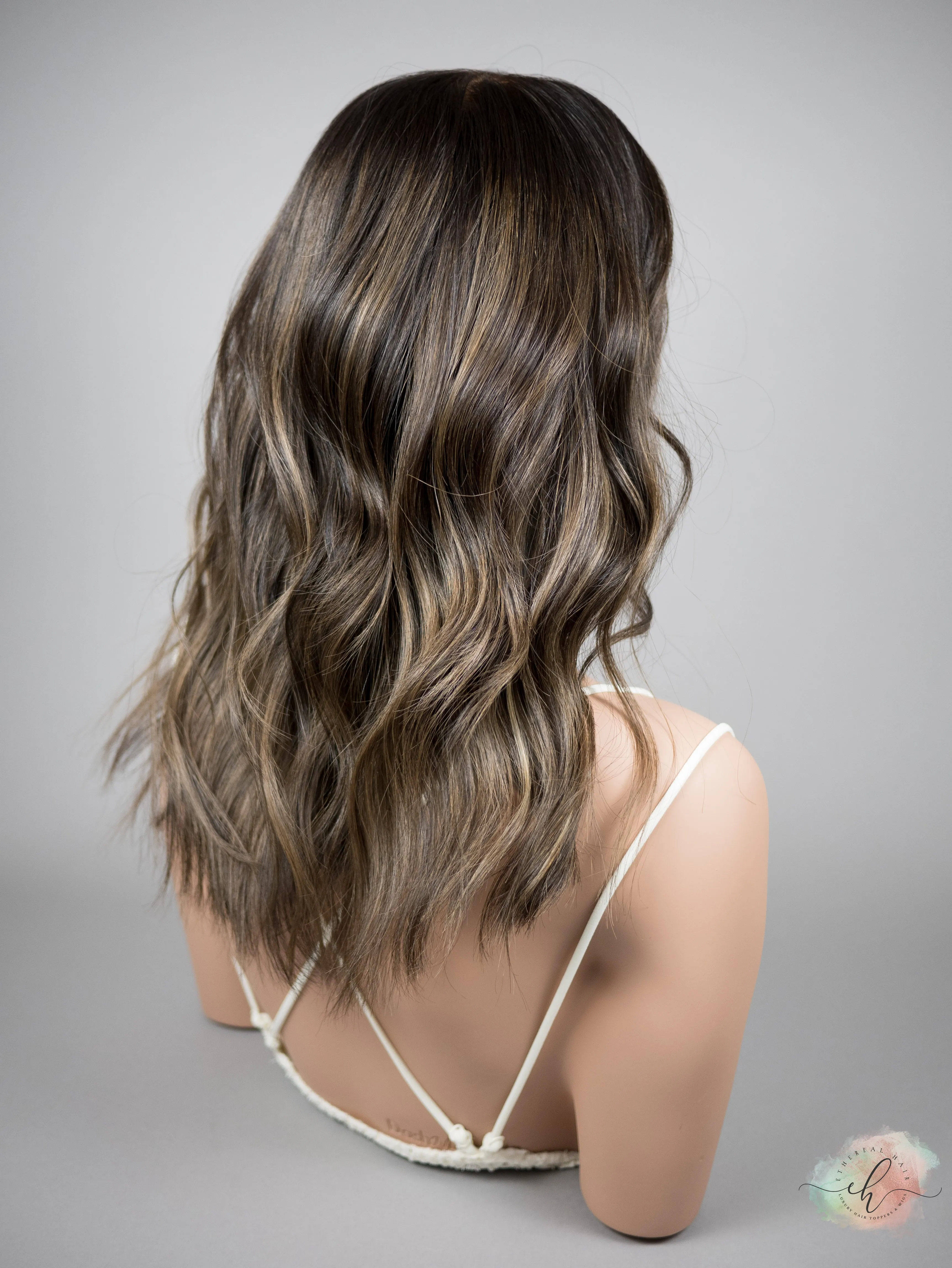 “DOWNTOWN GIRL" Exquisite Wig: Lace Top, Sz. M, 17-18"