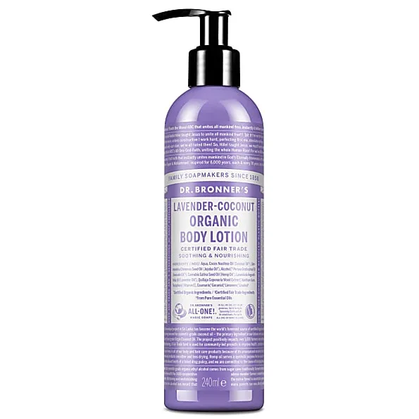 Dr Bronner's Magic Soaps Lavender-Coconut Organic Body Lotion 240ml