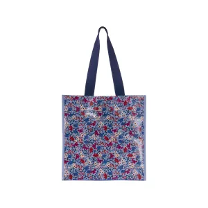 (Draper James) Market Tote-Coneflower Forever Blue