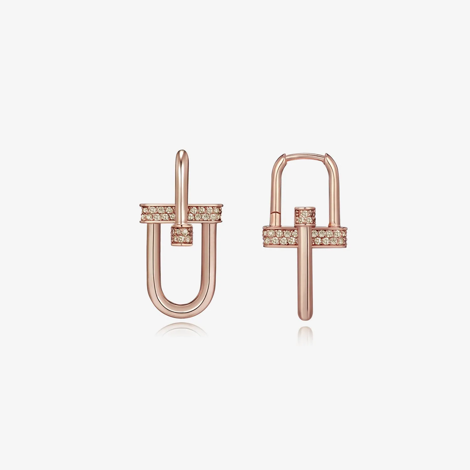 Dual D.D Gold Earring JDRER3S434S