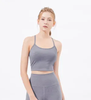 easyoga LA-VEDA Exquisite X Cropped Tank - M44 M-Pale Lavender