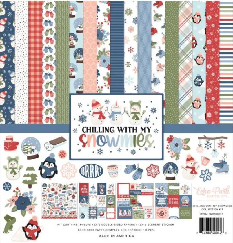 Echo Park 12x12 Chilling with my Snowmies Collection Kit {B606}