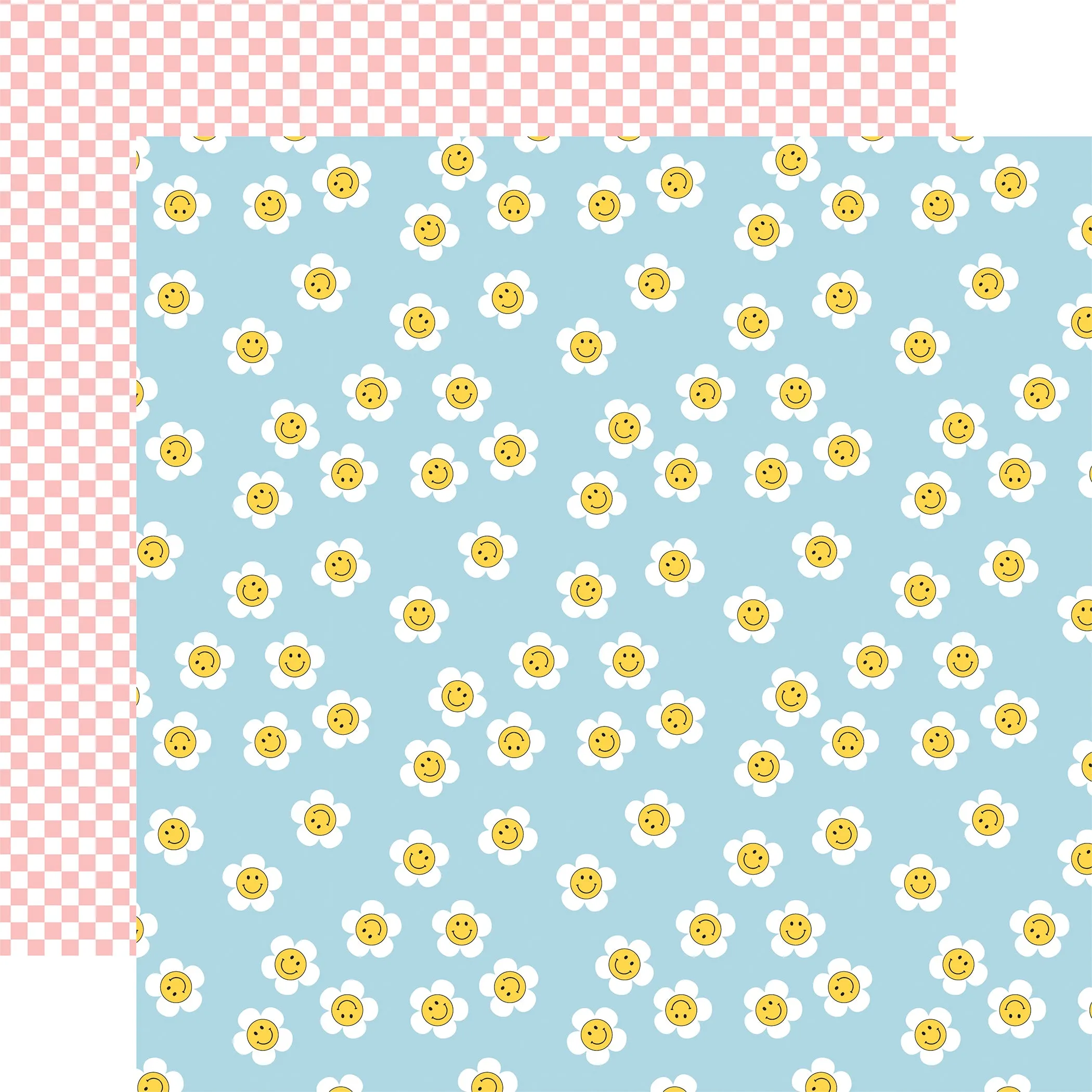 Echo Park - Have A Nice Day - 12x12 Single Sheet / It's Cool To Smile