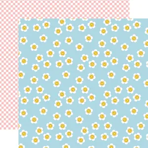 Echo Park - Have A Nice Day - 12x12 Single Sheet / It's Cool To Smile