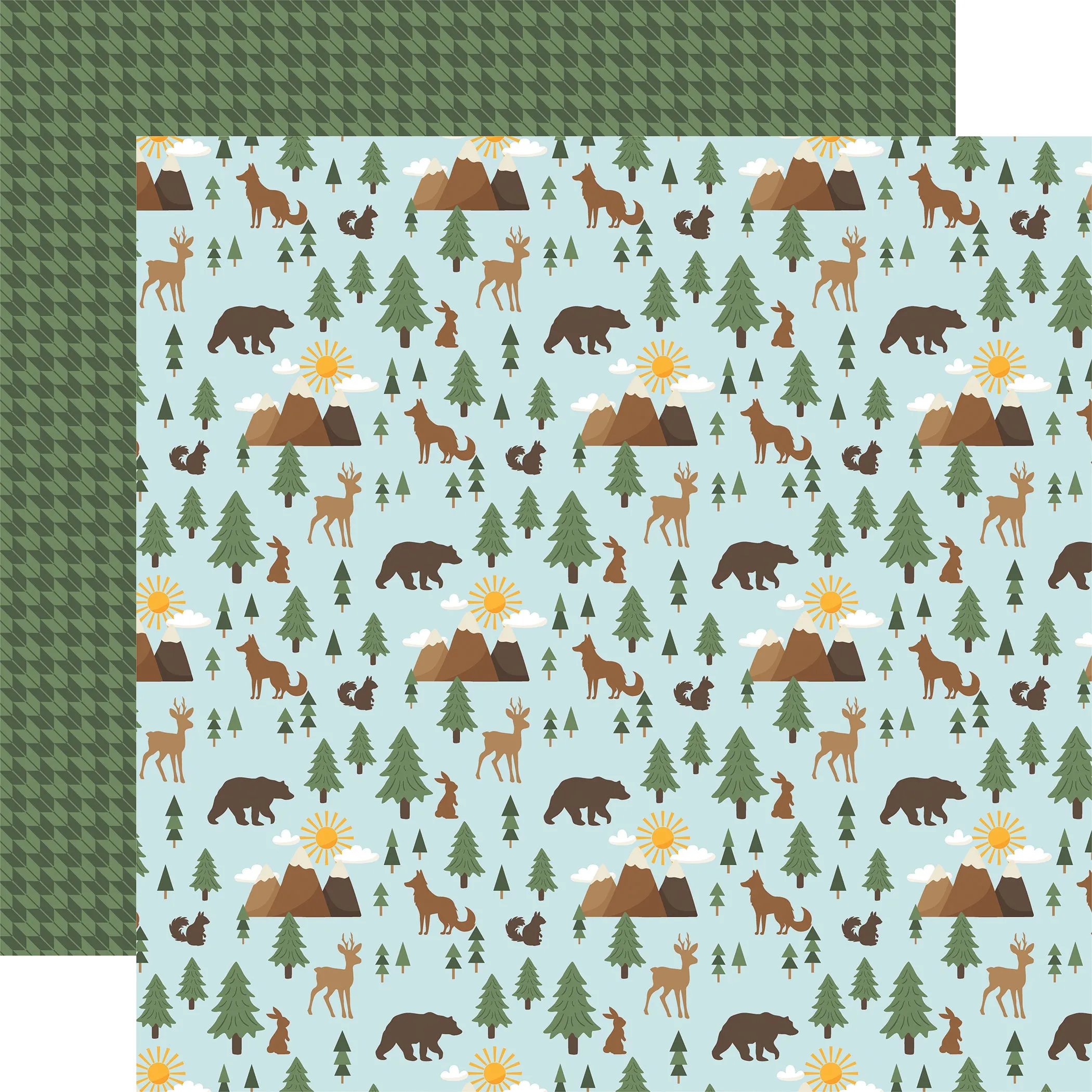 Echo Park - Into The Wild - 12x12 Single Sheet / Into The Woods