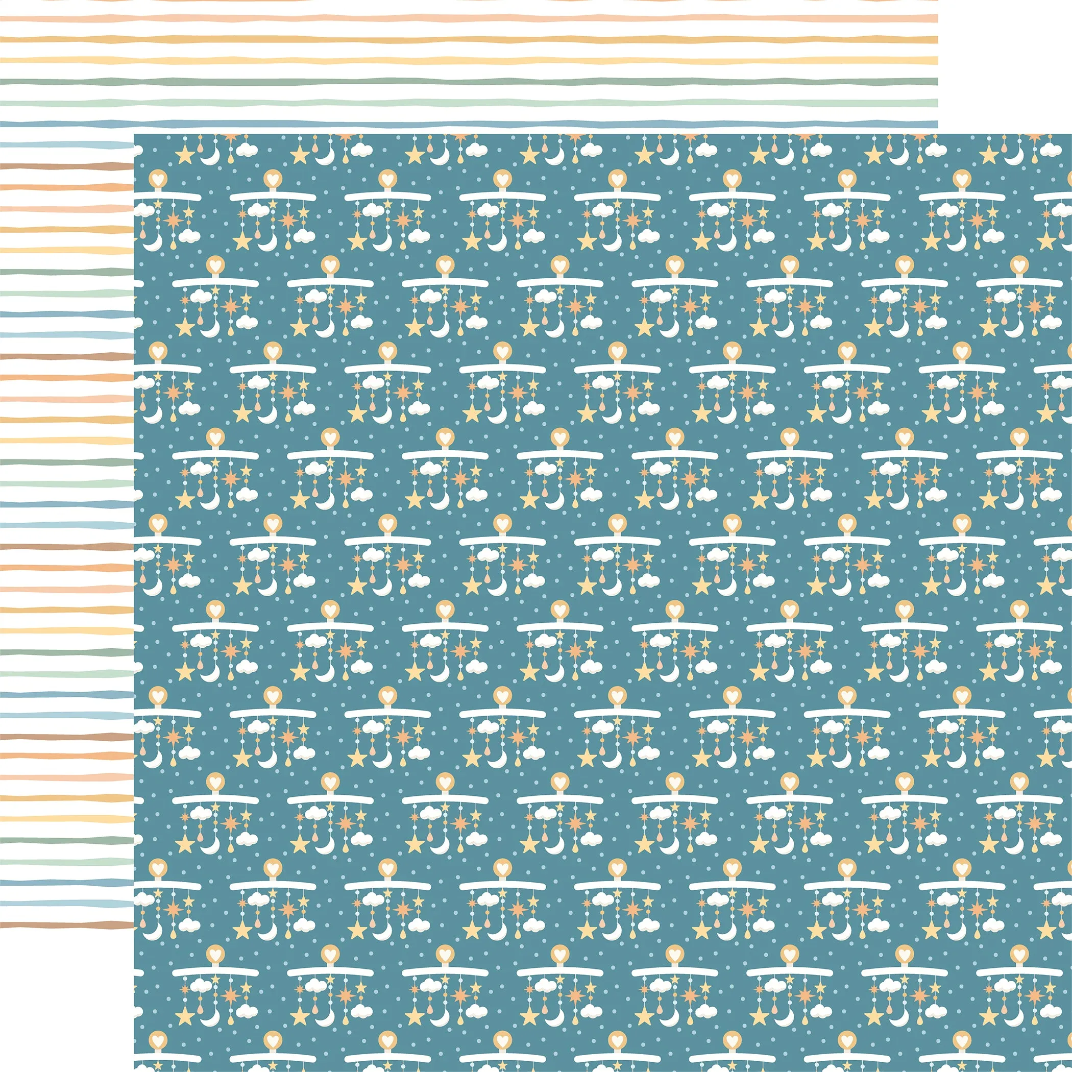 Echo Park - Our Baby Boy - 12x12 Single Sheet / Magic Mobiles