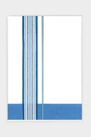Elite Aabish - Blue Smooth Cotton Double Layered Dhoti With Fancy Borders | Uathayam