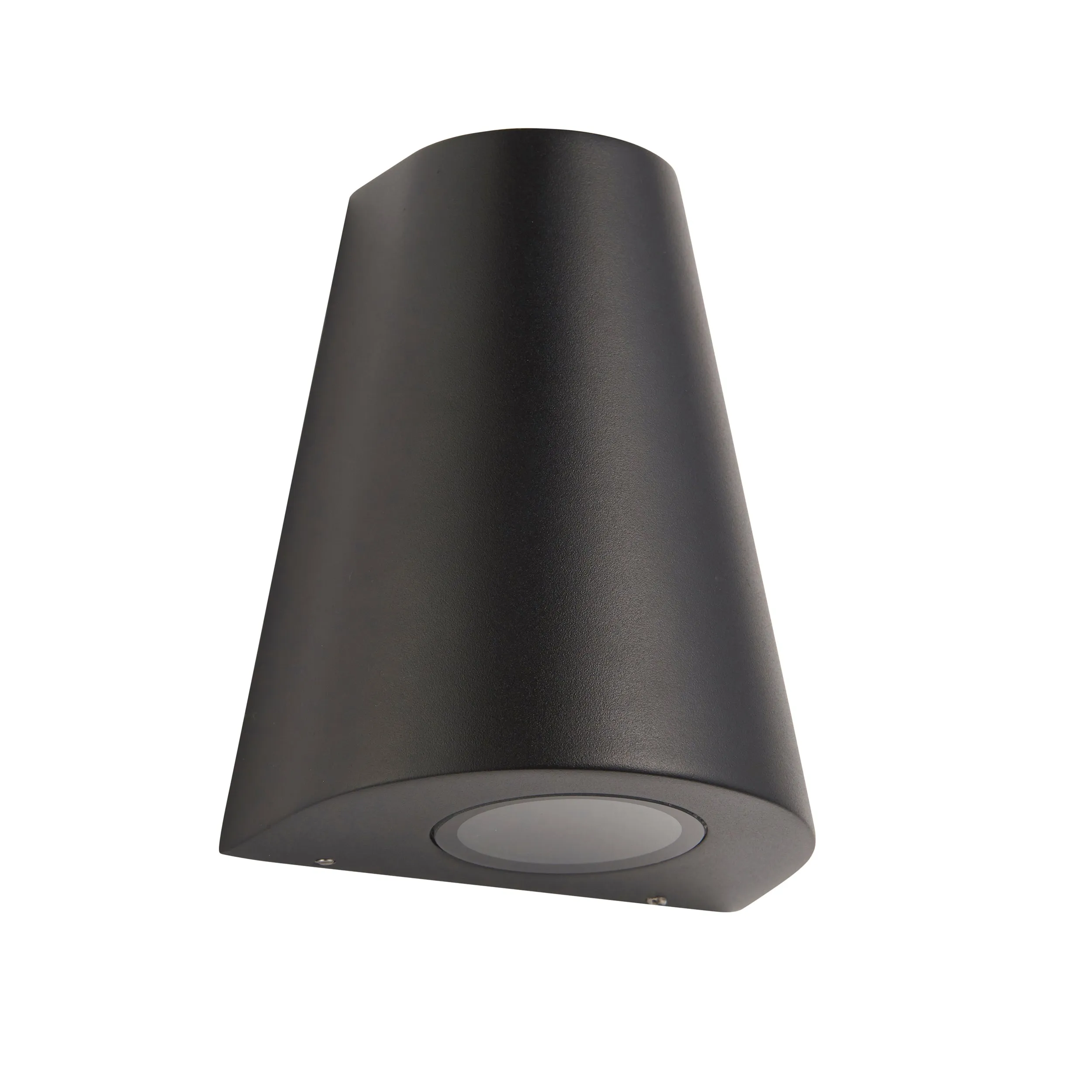 Endon 96904 Helm 1lt Wall Textured black & clear glass 2W LED (SMD 3528) Warm White