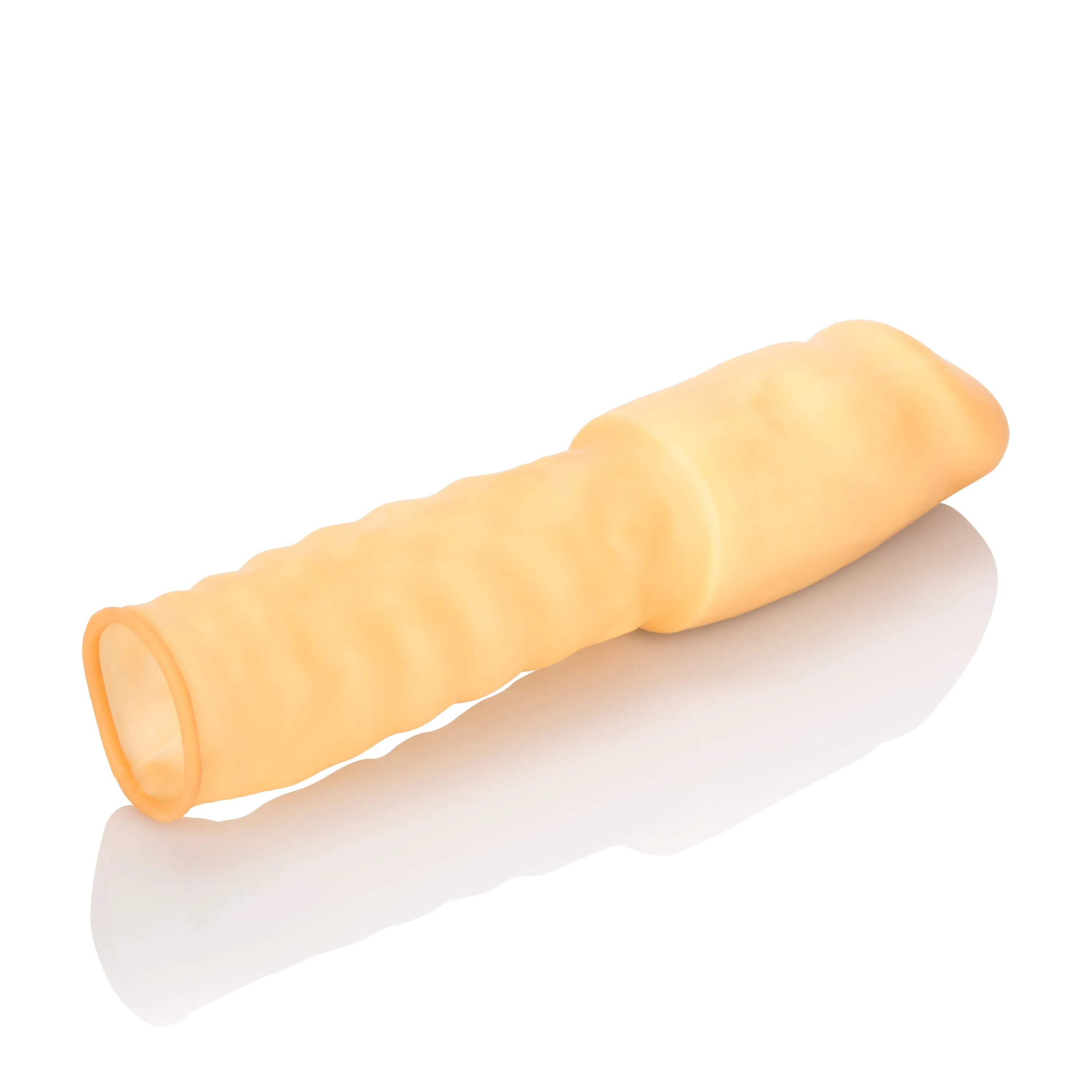 Enhance Your Experience: 3-Inch Smooth Latex Extension - Ivory