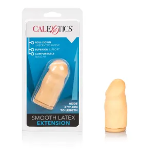 Enhance Your Experience: 3-Inch Smooth Latex Extension - Ivory