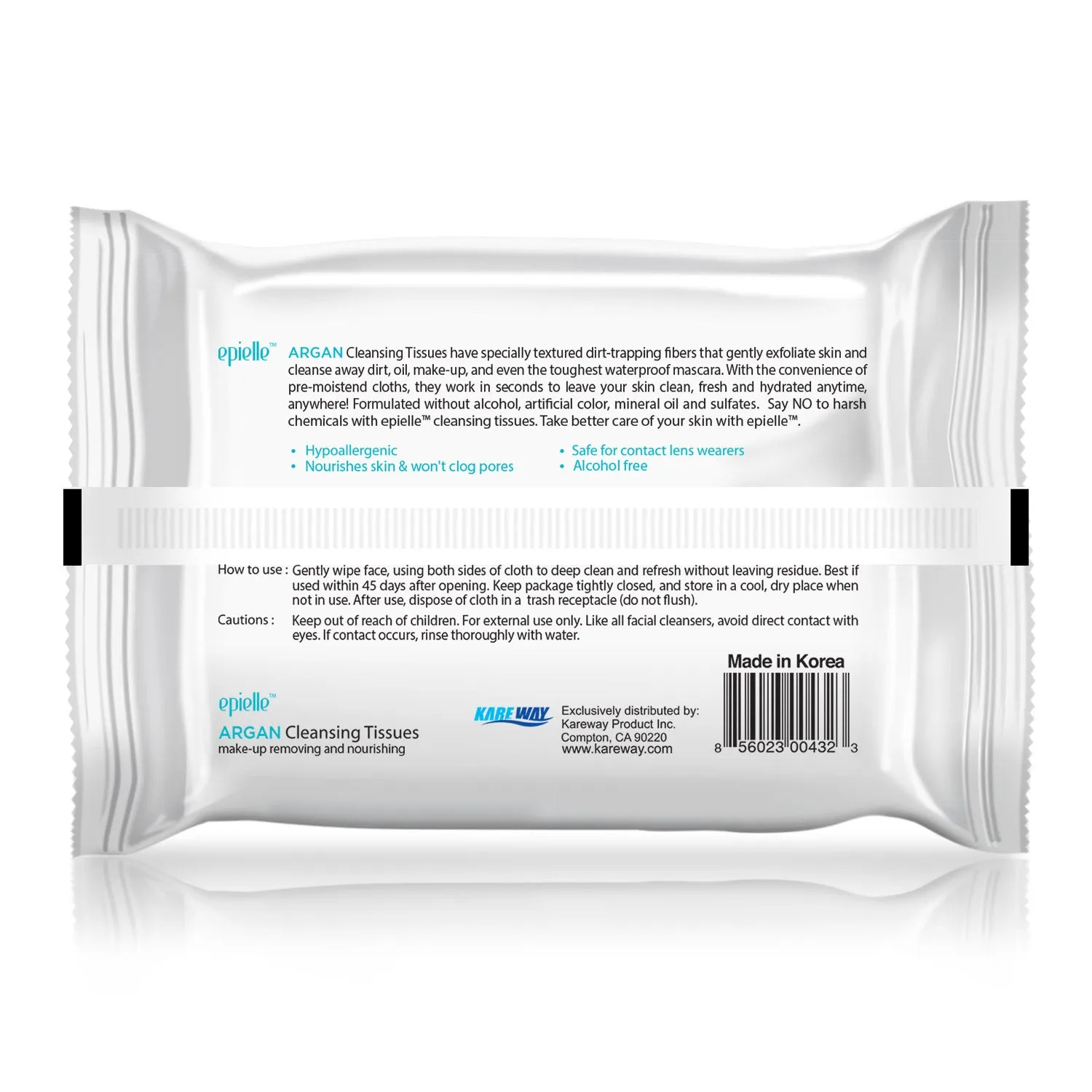 epielle Argan Oil Make-up Removing Cleansing Tissues | 30ct