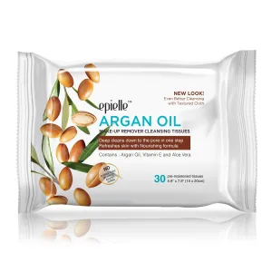 epielle Argan Oil Make-up Removing Cleansing Tissues | 30ct
