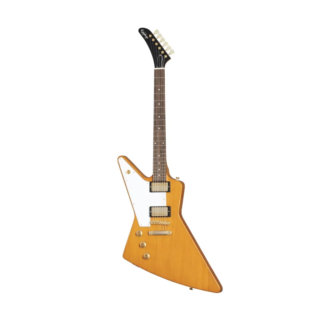 Epiphone - 1958 Korina Explorer Electric Guitar Left Handed - Aged Natural