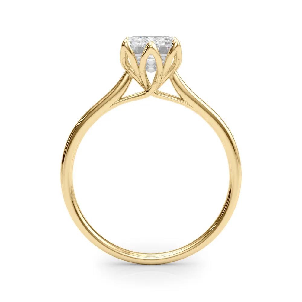 Esme Emerald Lab Grown Diamond Solitaire Engagement Ring IGI Certified
