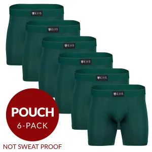 Essential Men's Boxer Briefs with Pouch - Green 6-Pack