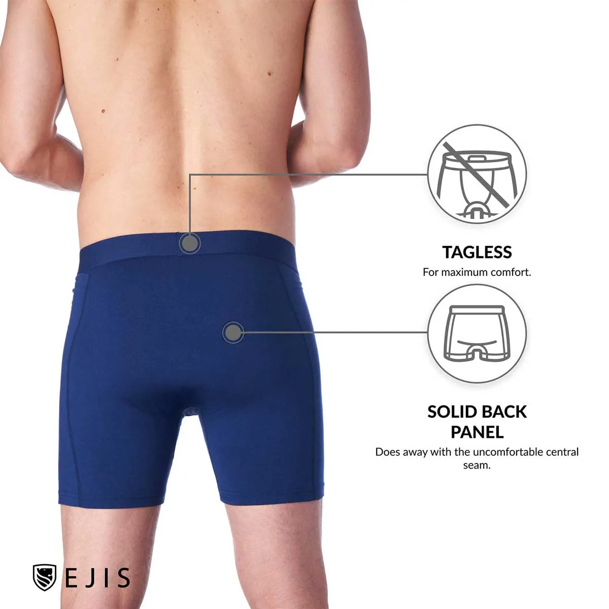 Essential Men's Boxer Briefs with Pouch - Green 6-Pack