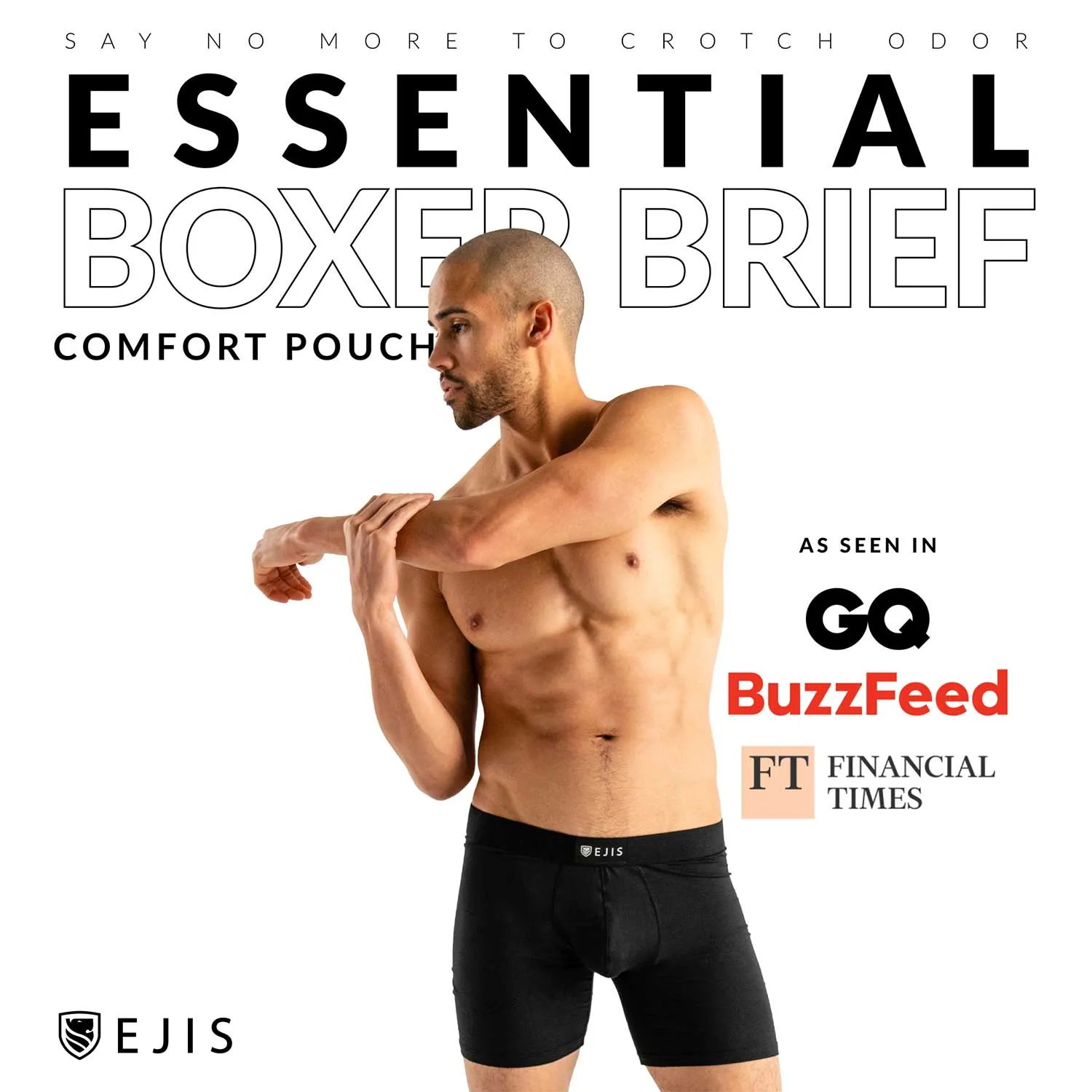 Essential Men's Boxer Briefs with Pouch - Green 6-Pack