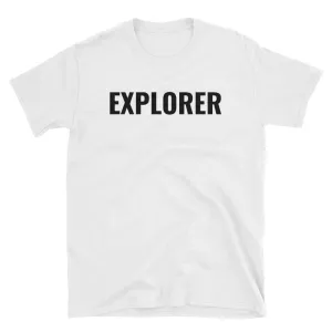 Explorer T Shirt White Explorer Girl T Shirt Short-Sleeve Unisex T-Shirt for Women