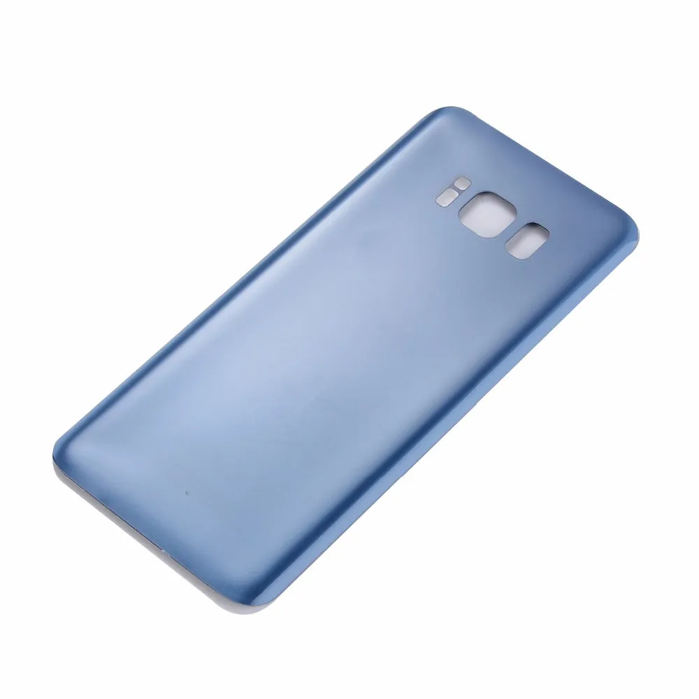 Exquisite Battery Protective Cover Glass Housing Rear Back Cover for Samsung Galaxy S8 S8  blue