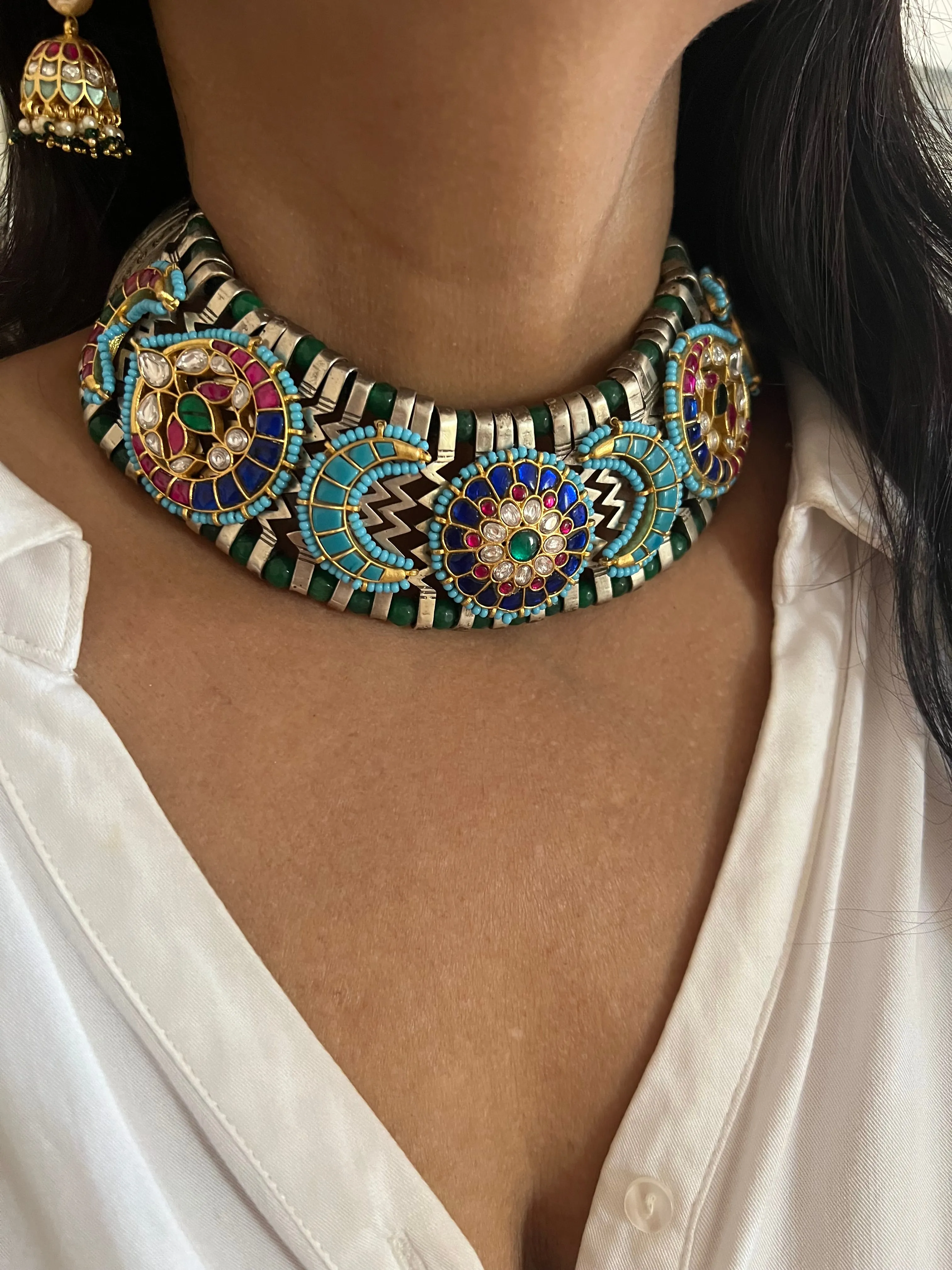 Exquisite Choker Necklace Set - A Masterpiece of Elegance