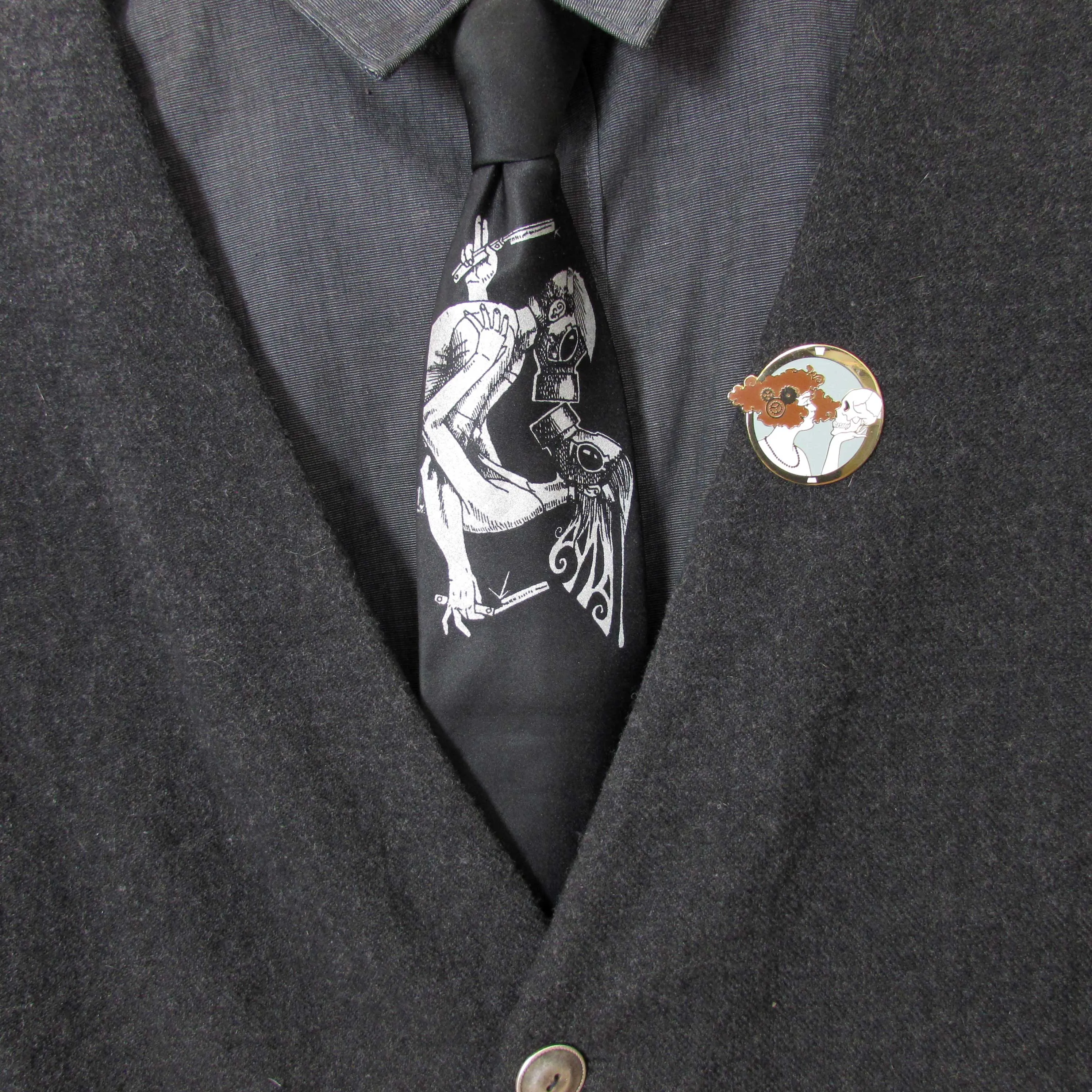 Exquisite Corpse Enamel Pin