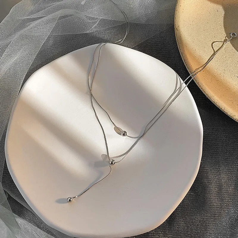 Exquisite Double Layer Chain necklace