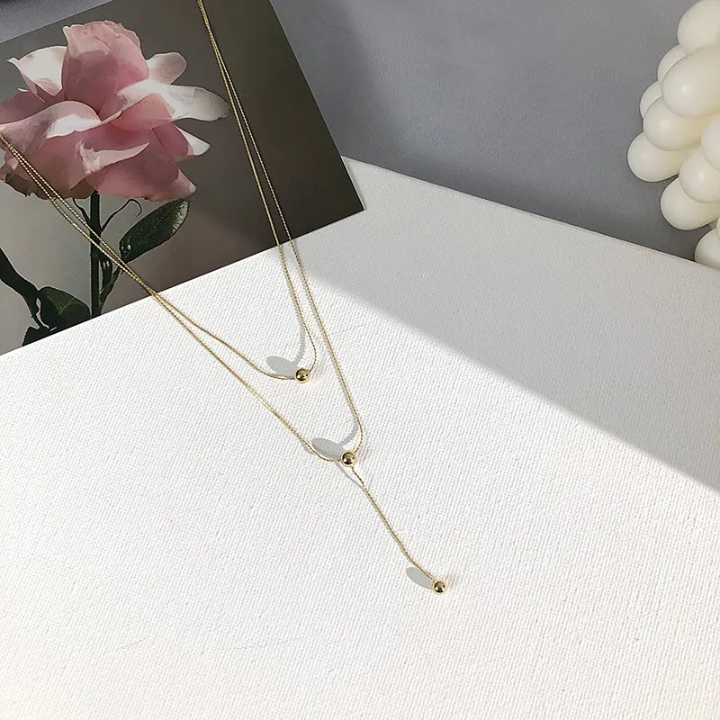 Exquisite Double Layer Chain necklace