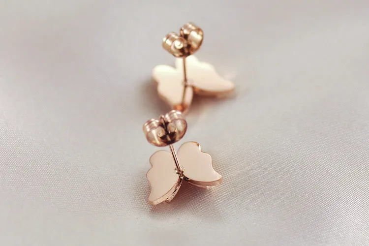 Exquisite Fashion Rose Gold-plated Matte Ladies Earrings