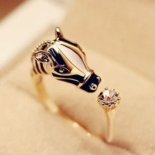 Exquisite Gold Zebra Ring