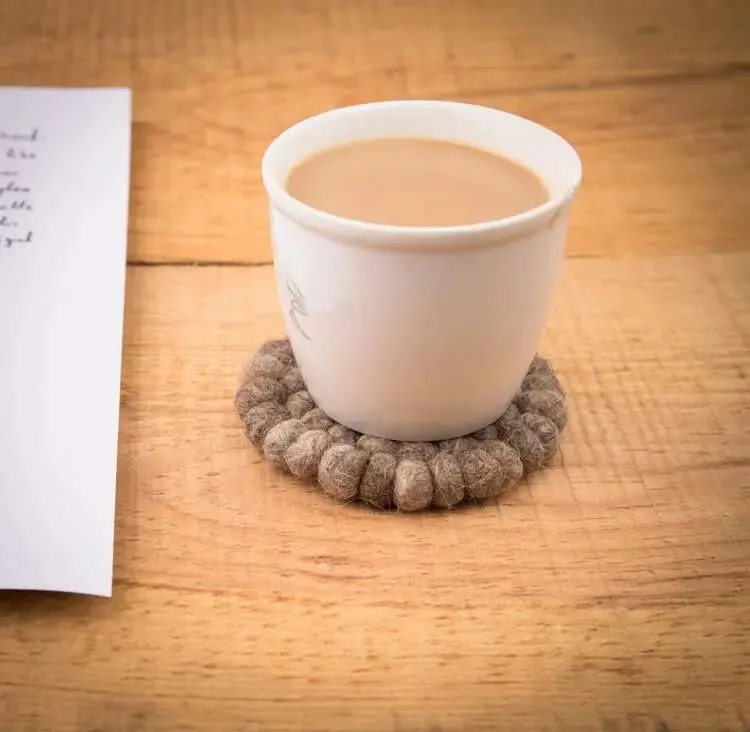 Exquisite Nepalese Artistry 100%  Handmade  Tea Coasters for High-Quality Tea Moments