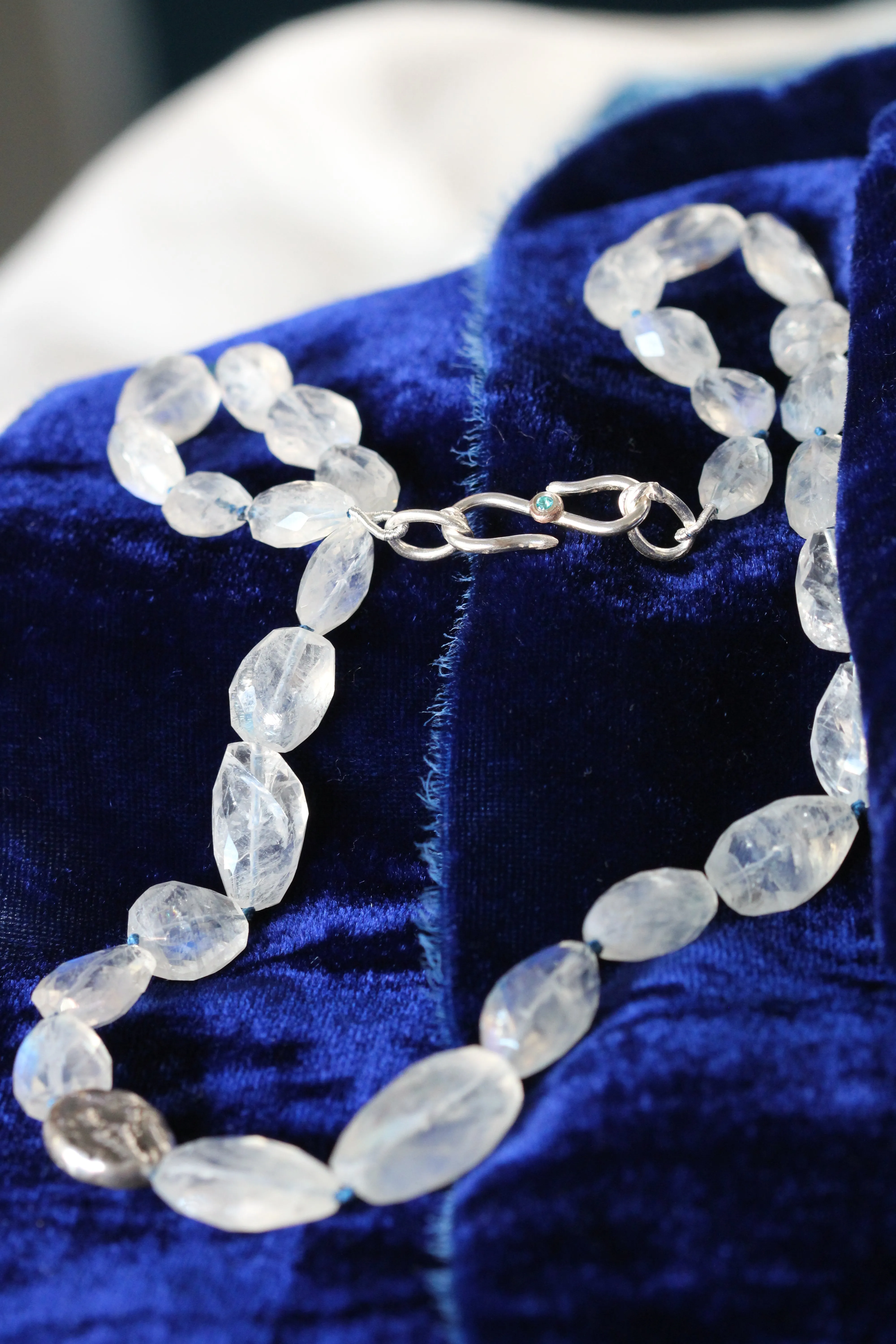 Exquisite Rainbow Moonstone Necklace – Mermaid’s Treasure